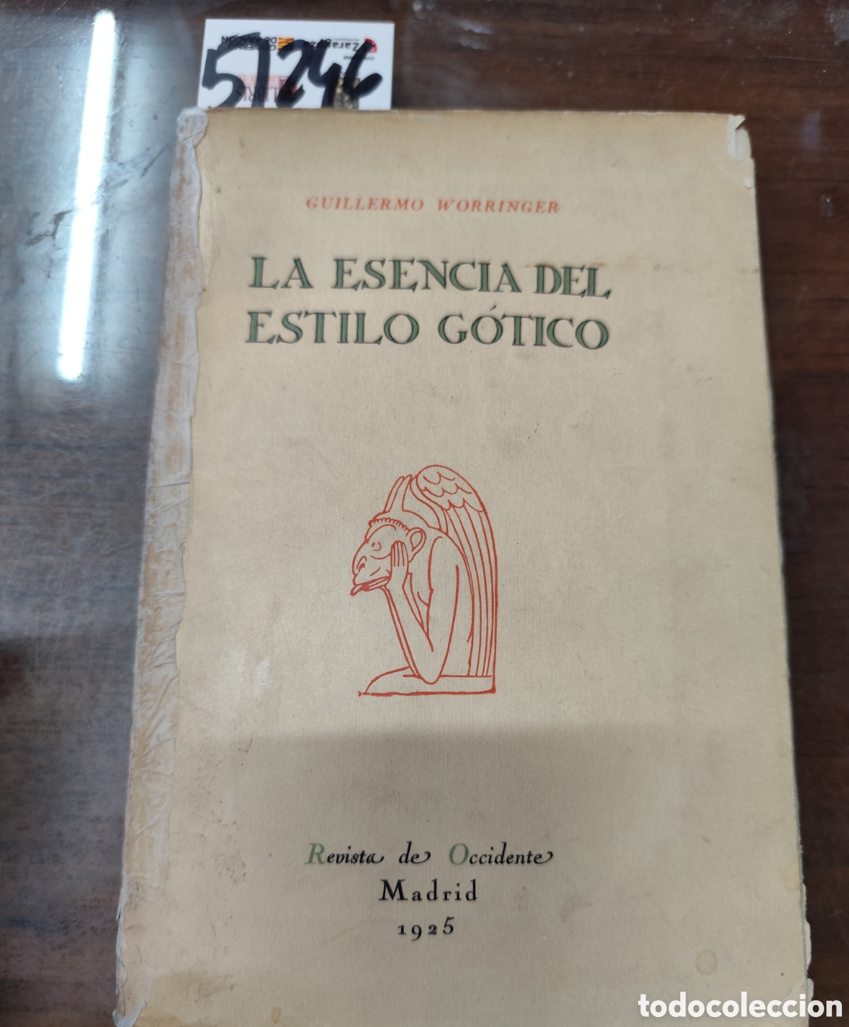 Libros: LA ESENCIA DEL ESTILO GOTICO. 1&ordf; Edici&oacute;n. Revista de Occidente. A&ntilde;o 1924 - WORRINGER,Guillermo