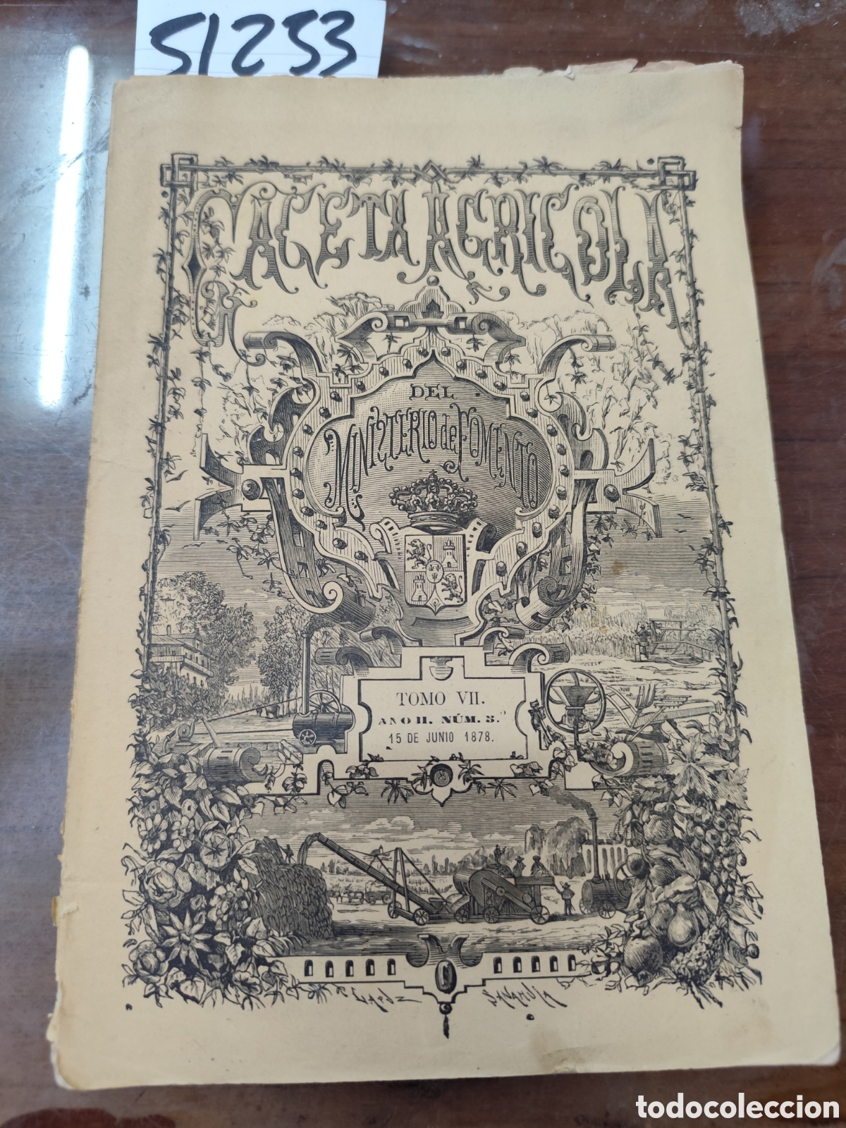 Libros: GACETA AGRICOLA DEL MINISTERIO DE FOMENTO. A&ntilde;o II. N&ordm; 5. Tomo VII