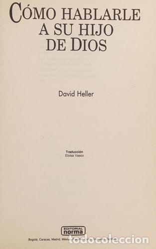 Libros: C&oacute;mo hablarle a su hijo de Dios - David Heller - David Heller - Foto 1