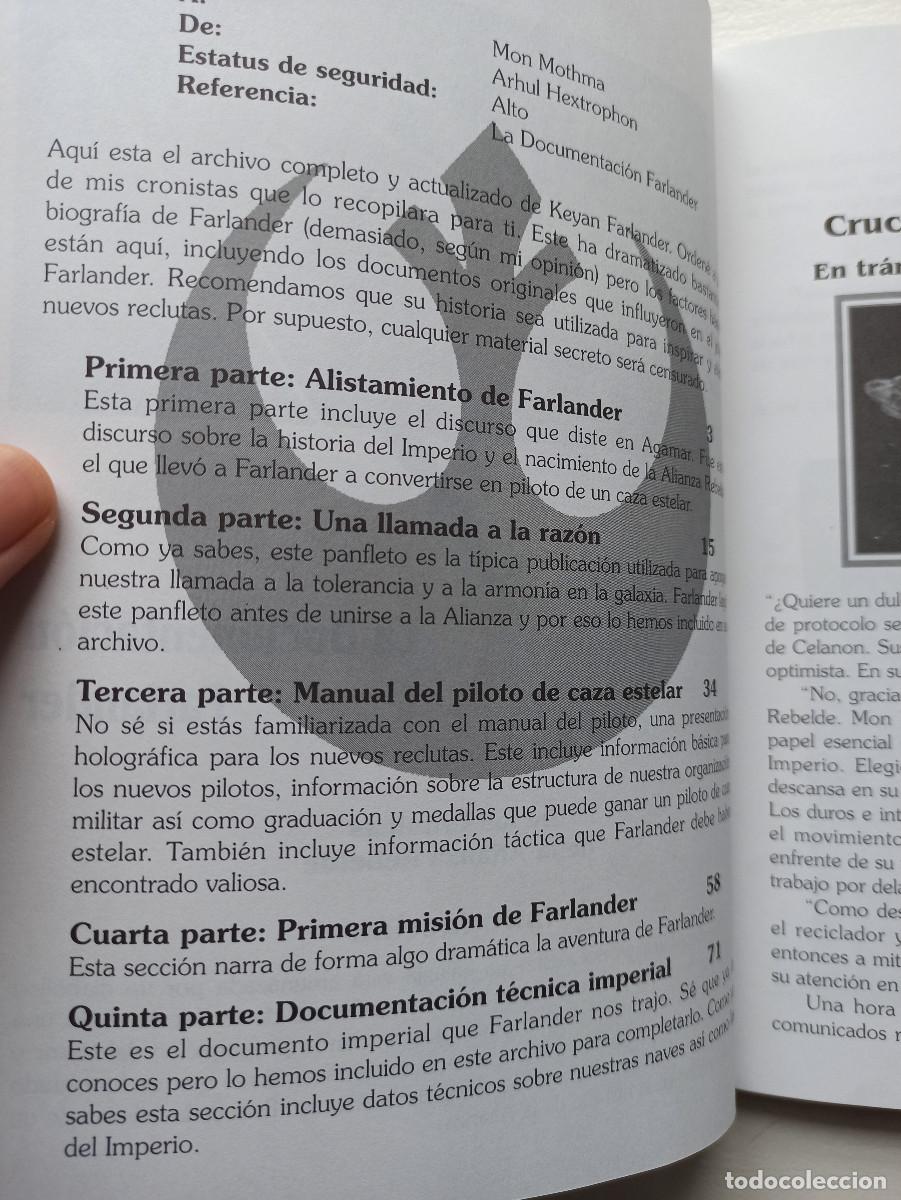 Libros: La documentaci&oacute;n Farlander - Star Wars X Wing - Foto 3