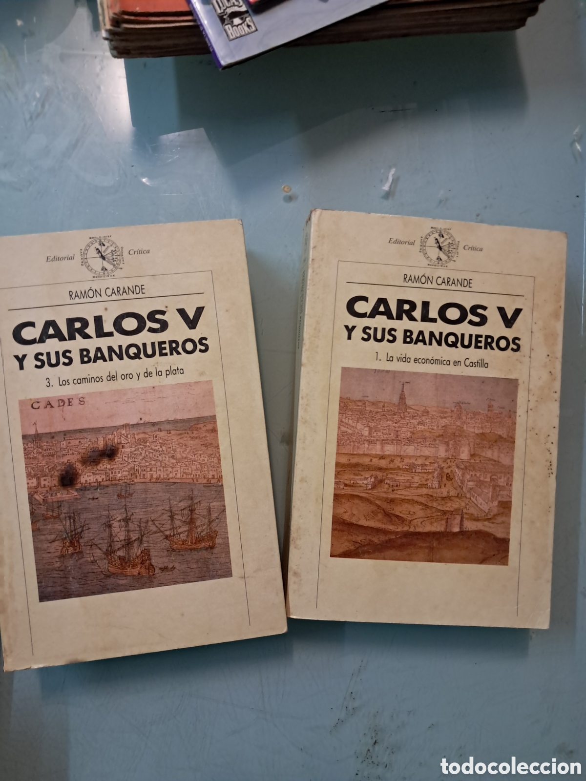 Livres: Ram&oacute;n Carande, Carlos V y sus banqueros, 2 tomos,Critica