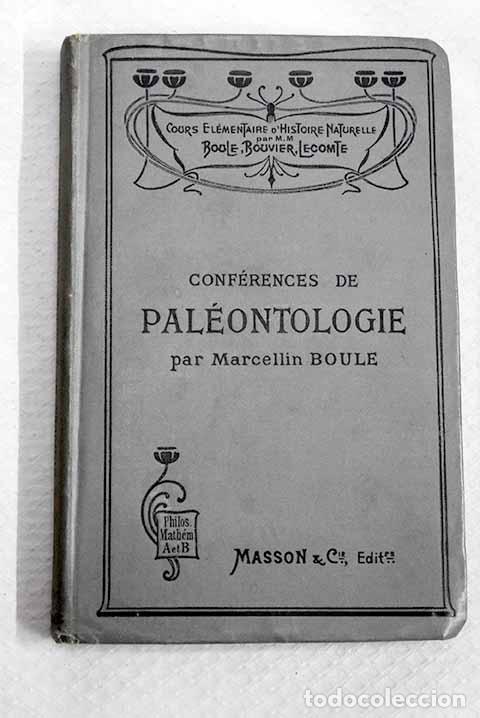 books: Conferences de pal&eacute;ontologie.- Boule, Marcellin
