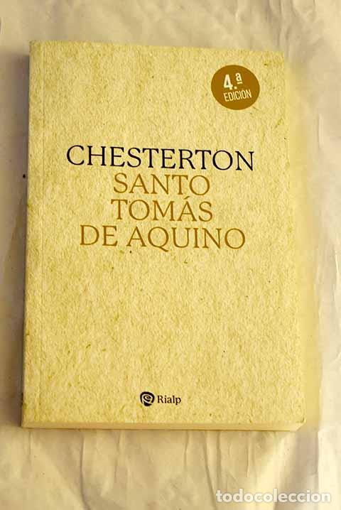 Libros: Santo Tom&aacute;s de Aquino.- Chesterton, G. K.
