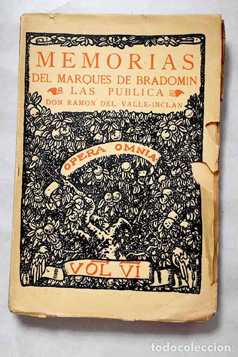 Libros: Memorias del Marqu&eacute;s de Bradom&iacute;n.- Valle-Incl&aacute;n, Ram&oacute;n del