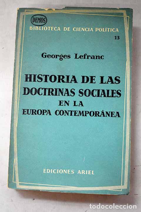 Livros em segunda m&atilde;o: Historia de las doctrinas sociales en la Europa contempor&aacute;nea.- Lefranc, Georges
