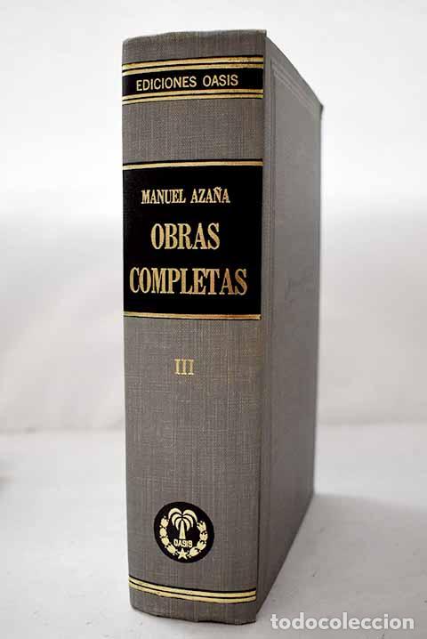 Libros: Obras completas, Tomo IV.- Aza&ntilde;a, Manuel