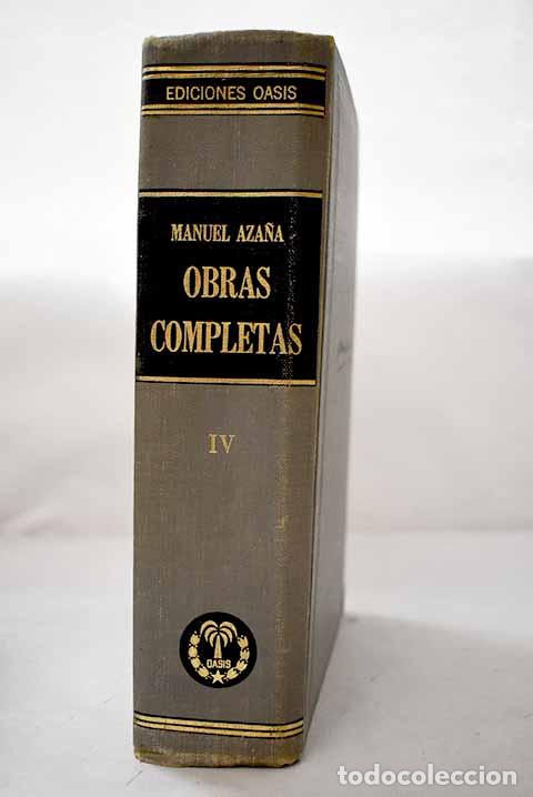 Libros: Obras completas , Tomo III.- Aza&ntilde;a, Manuel