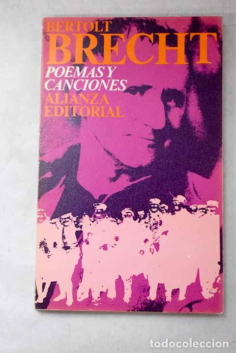 Libros: Poemas y canciones: Brecht, Bertolt.- Brecht, Bertolt
