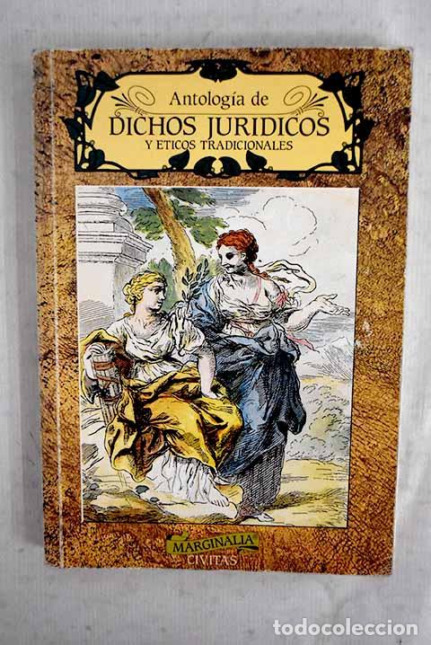 Libros: Antolog&iacute;a de dichos jur&iacute;dicos y &eacute;ticos tradicionales