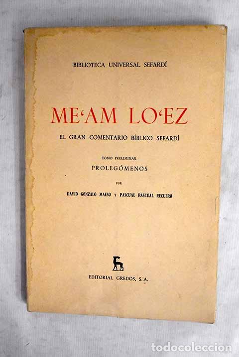 books: Me am Lo ez: el gran comentario b&iacute;blico sefard&iacute;
