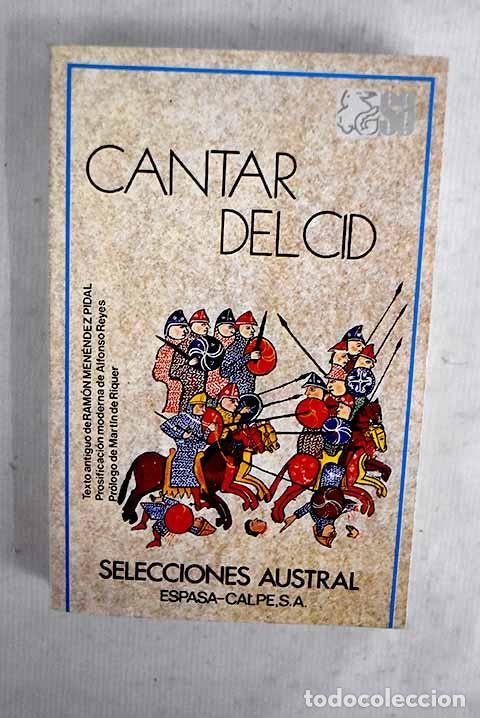 Livres: Cantar del Cid: : Espasa Calpe.