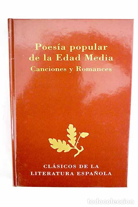Livros em segunda m&atilde;o: Poes&iacute;a popular de la Edad Media: canciones y romances