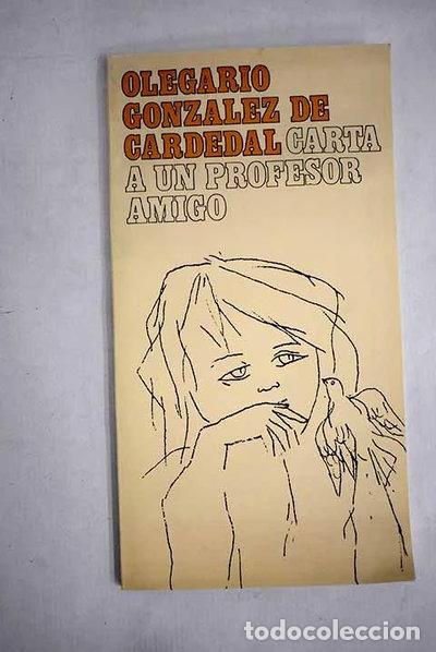 Livres: Carta a un profesor amigo- 9788427703186