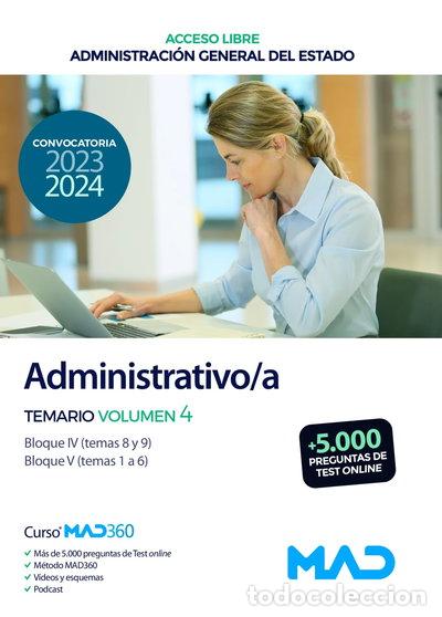Libros: Administrativo/a de la Administraci&oacute;n General del Estado (Acceso Libre). Tema...- 9788414274514