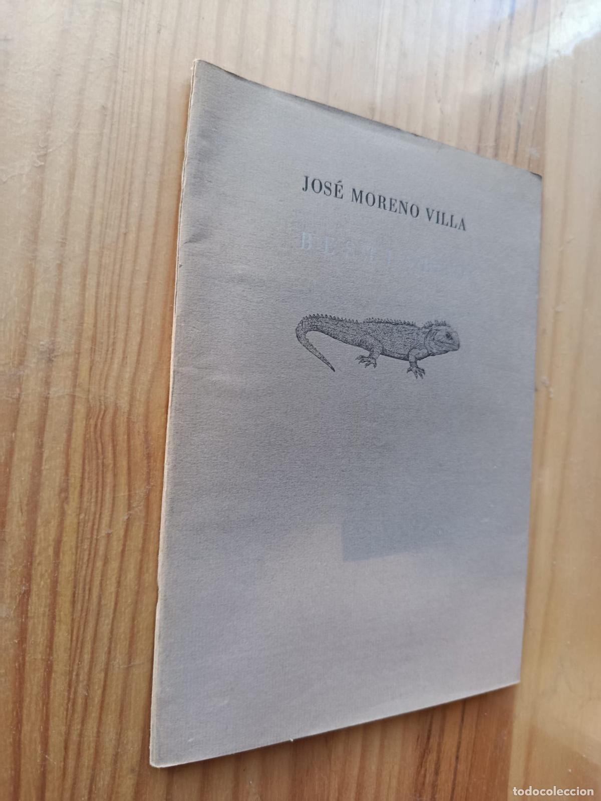 Libros: BESTIARIO - JOS&Eacute; MORENO VILLA