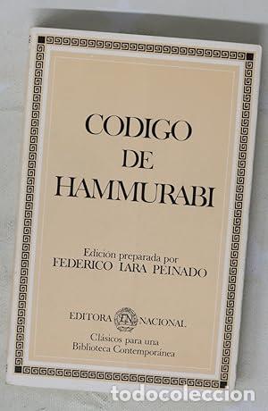 Libri di seconda mano: C&Oacute;DIGO DE HAMMURABI Edici&oacute;n de Federico Lara Peinado - Lara Peinado,Federico
