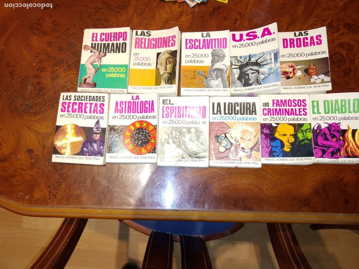 Libros: Lote 11 ejemplares libritos de en 25000 palabras bruguera