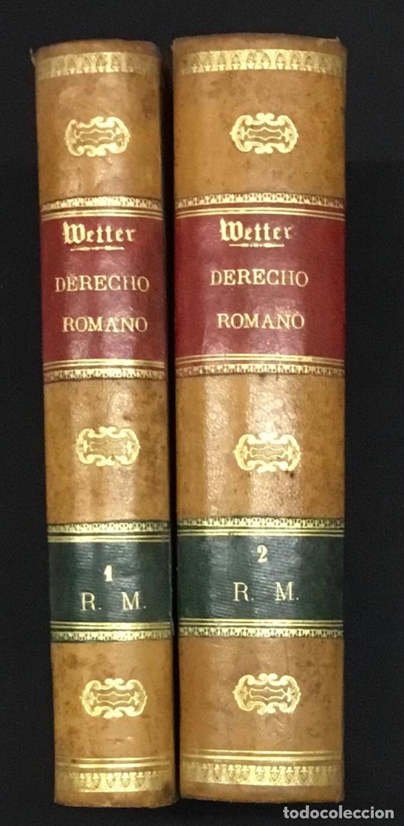 Libros: CURSO ELEMENTAL DE DERECHO ROMANO... - WETTER, P. VAN. 1889. 2 TOMOS.
