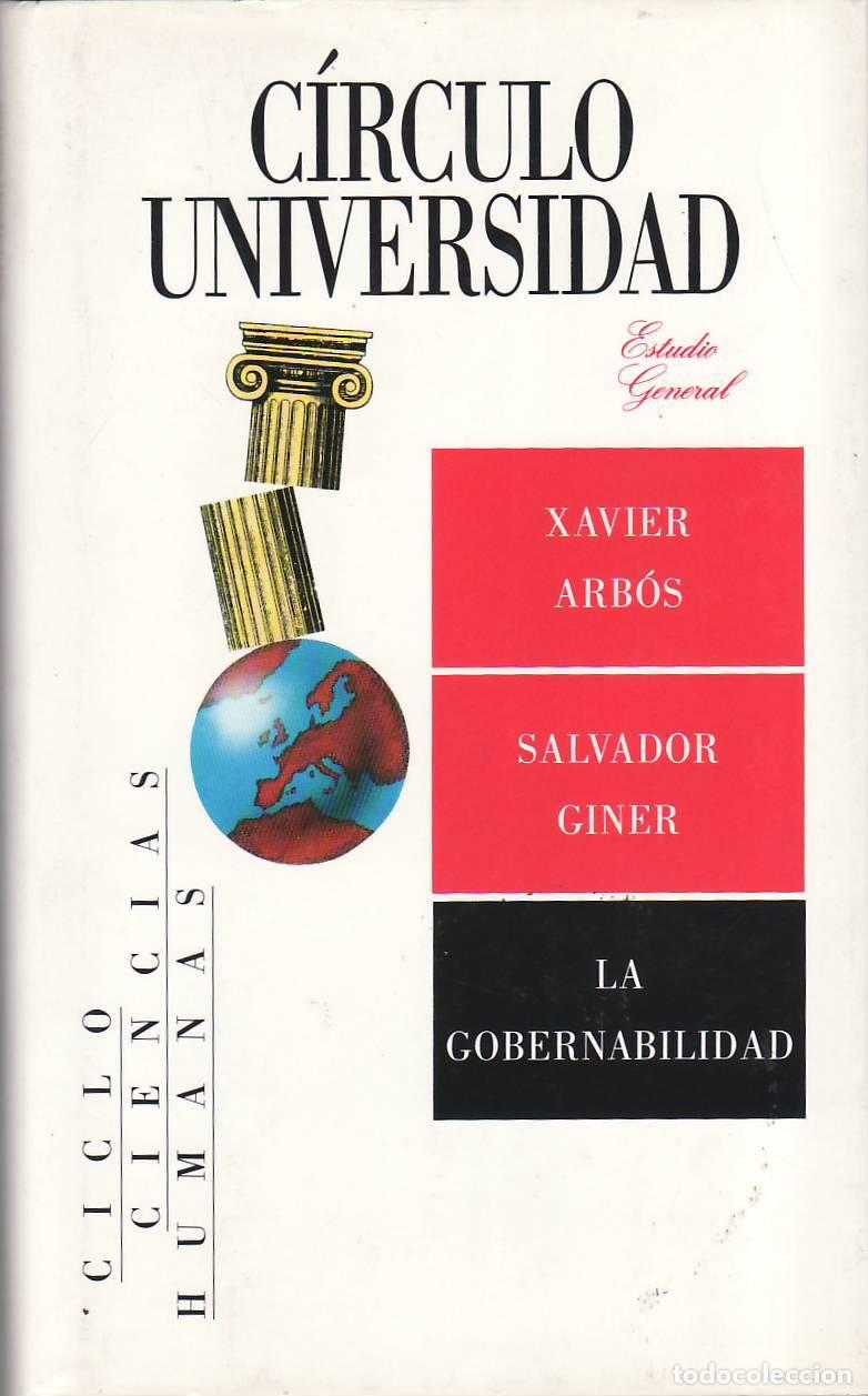 B&uuml;cher: ARB&Oacute;S, Xavier y Salvador GINER.- - La gobernabilidad. Ilustraci&oacute;n de la sobrecubierta de Juli Vivas.