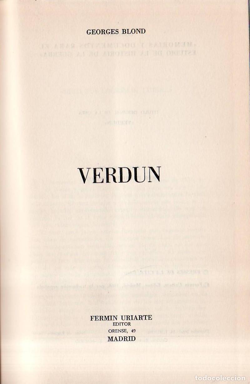 Libri di seconda mano: BLOND, Georges.- - Verdun. Traducci&oacute;n de Jos&eacute; Patricio Montojo.