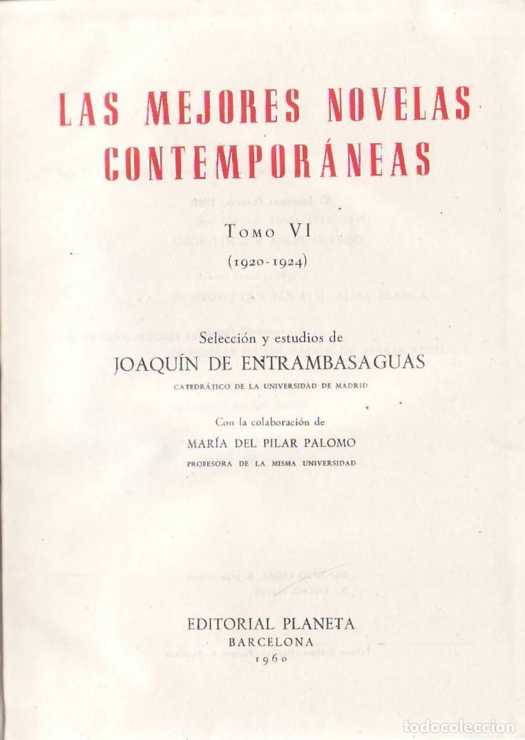 B&uuml;cher: ENTRAMBASAGUAS, Joaqu&iacute;n de.- - Las mejores novelas contempor&aacute;neas, tomo VI, 1920-1924