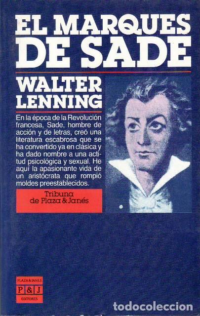 Livros em segunda m&atilde;o: LENNING, Walter.- - El Marqu&eacute;s de Sade. Traducci&oacute;n de Susana Andr&eacute;s. Portada de Vallhonesta.