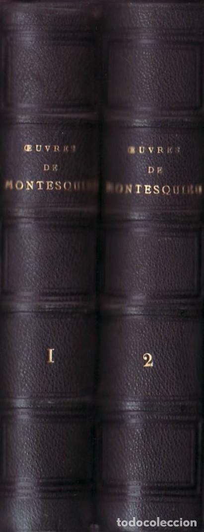 Libros: MONTESQUIEU.- - Oeuvres completes de... 2 tomos.
