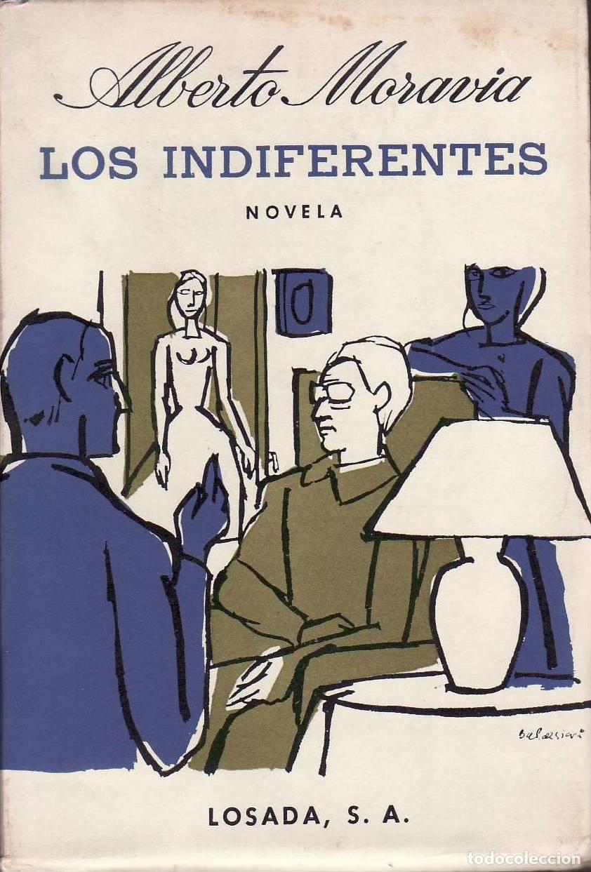 books: MORAVIA, Alberto.- - Los indiferentes. Novela. Cubierta de Baldessari.