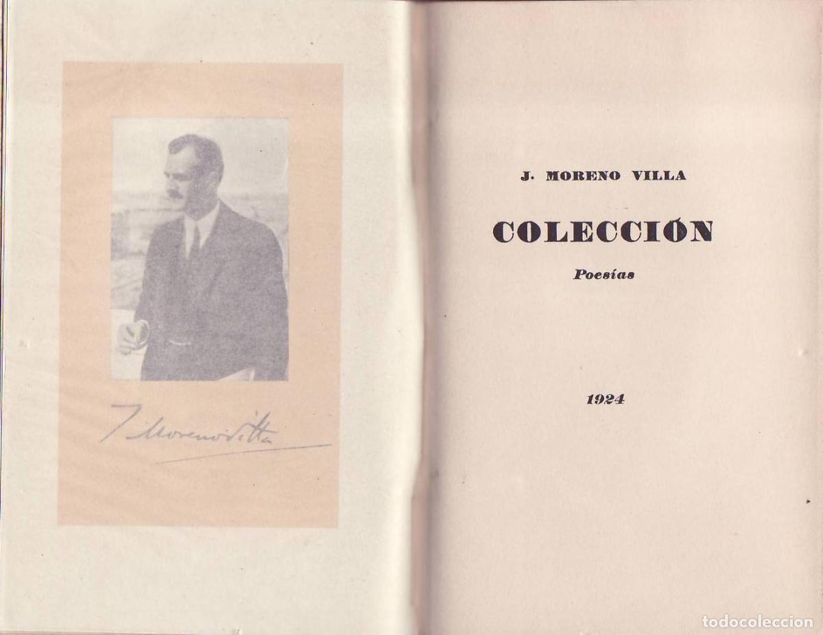 B&uuml;cher: MORENO VILLA, J.- - Colecci&oacute;n (Poes&iacute;as).