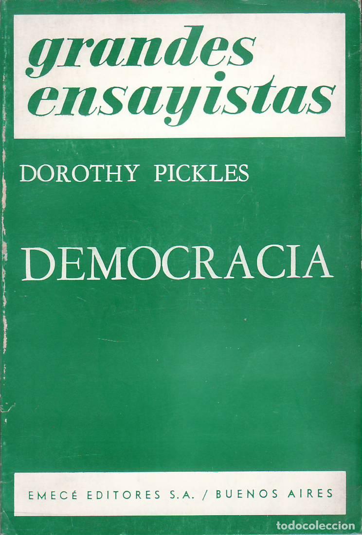 books: PICKLES, Dorothy.- - Democracia.