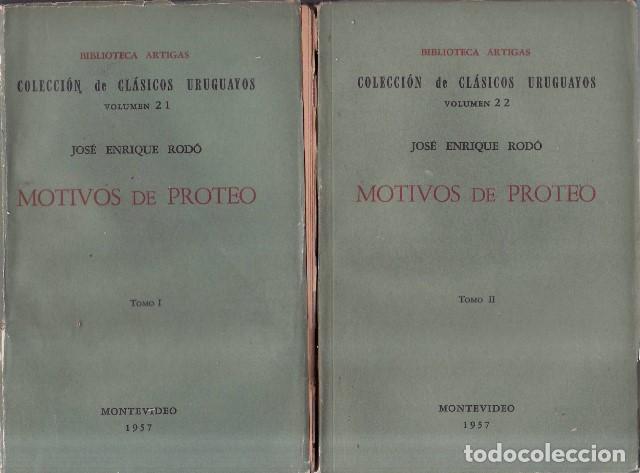 B&uuml;cher: ROD&Oacute;, Jos&eacute; Enrique.- - Motivos de Proteo. 2 tomos.