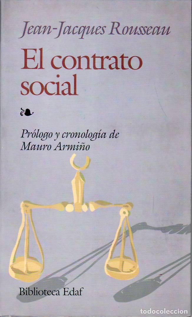 Libri di seconda mano: ROUSSEAU, Jean Jacques.- - El contrato social. Pr&oacute;logo y cronolog&iacute;a de Mauro Armi&ntilde;o.