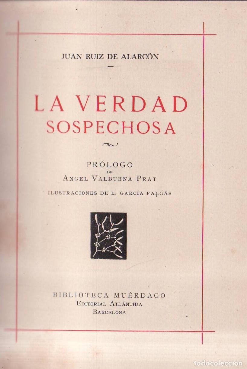 Libri di seconda mano: RUIZ DE ALARCON.- - La verdad sospechosa.