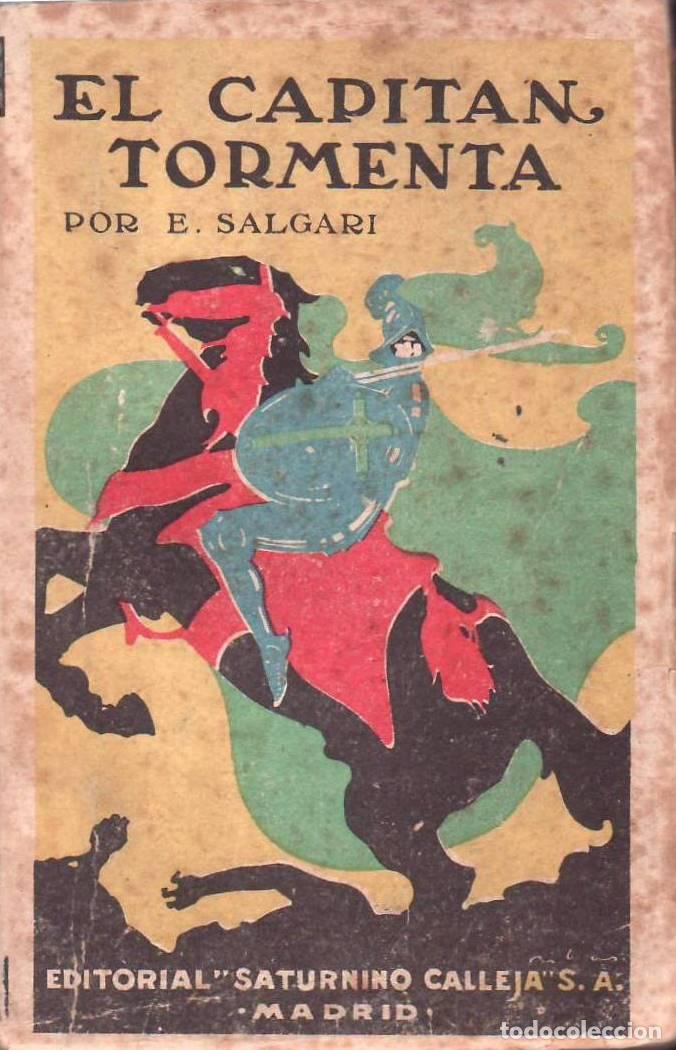 B&uuml;cher: SALGARI, Emilio.- - El capit&aacute;n tormenta. Novela. Cubierta a color de Ribas.