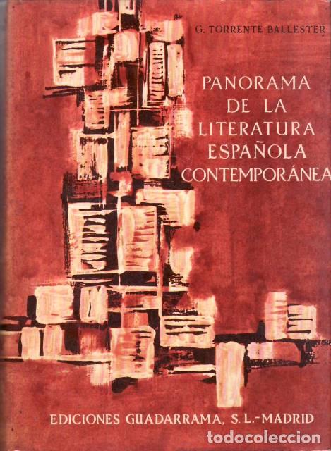 Libros: TORRENTE BALLESTER, Gonzalo.- - Panorama de la literatura espa&ntilde;ola contempor&aacute;nea