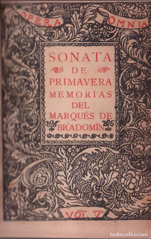 Libri di seconda mano: VALLE INCLAN, Ram&oacute;n del.- - Memorias del Marqu&eacute;s de Bradomin. Sonata de primavera. Sonata de est&iacute;o.
