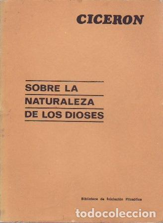 Libros: CICERON.- - Sobre la naturaleza de los Dioses. - Foto 1