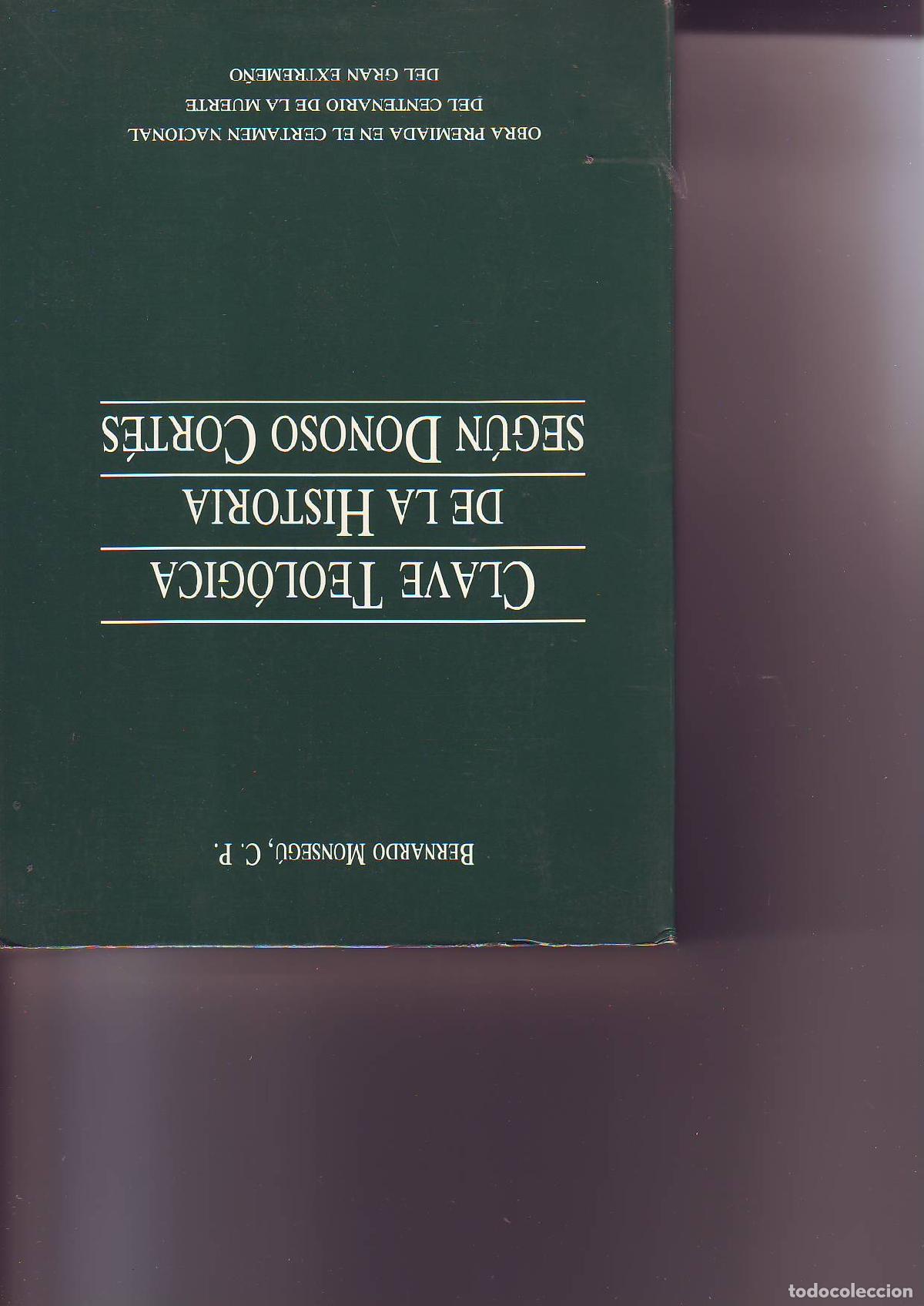 B&uuml;cher: MONSEGU, Bernardo G.- - Clave teol&oacute;gica de la historia seg&uacute;n Donoso Cort&eacute;s.
