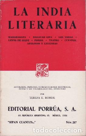 Libri di seconda mano: VV. AA.- - La India Literaria.