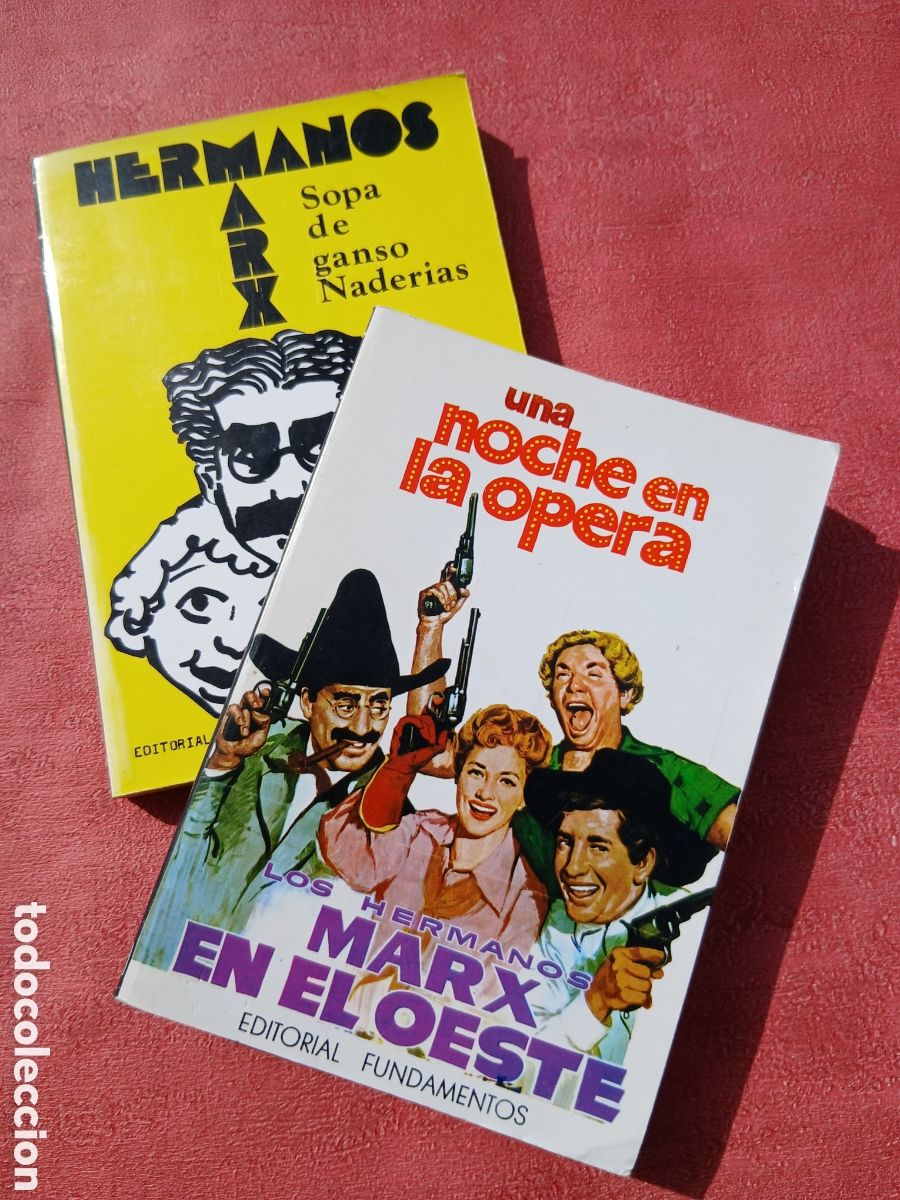 Livros em segunda m&atilde;o: Hermanos Marx. Una noche en la &oacute;pera y Sopa de ganso, Nader&iacute;as. Editorial fundamentos.