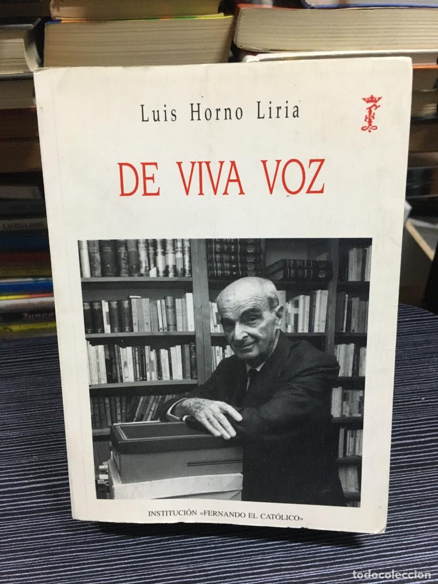 Libros: De viva voz Luis Horno Liria