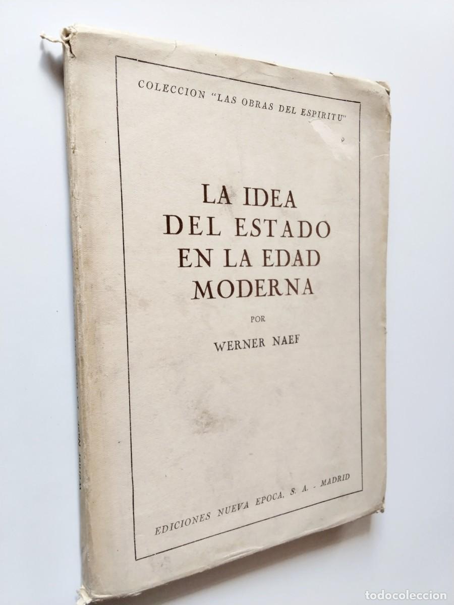 books: Werner Naef - La idea del Estado en la Edad Moderna