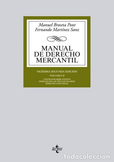 Libros: Manual de Derecho Mercantil: Vol. II- 9788430966547