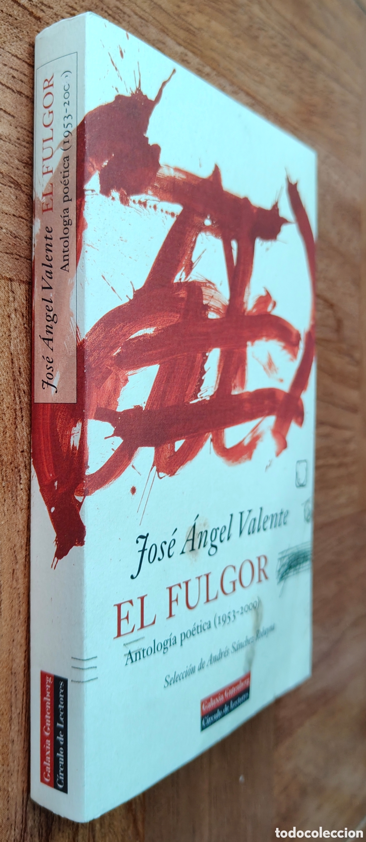 Libros: El Fulgor: Antolog&iacute;a Po&eacute;tica (1953-2000) � Galaxia Gutenberg - Andr&eacute;s S&aacute;nchez Robayna