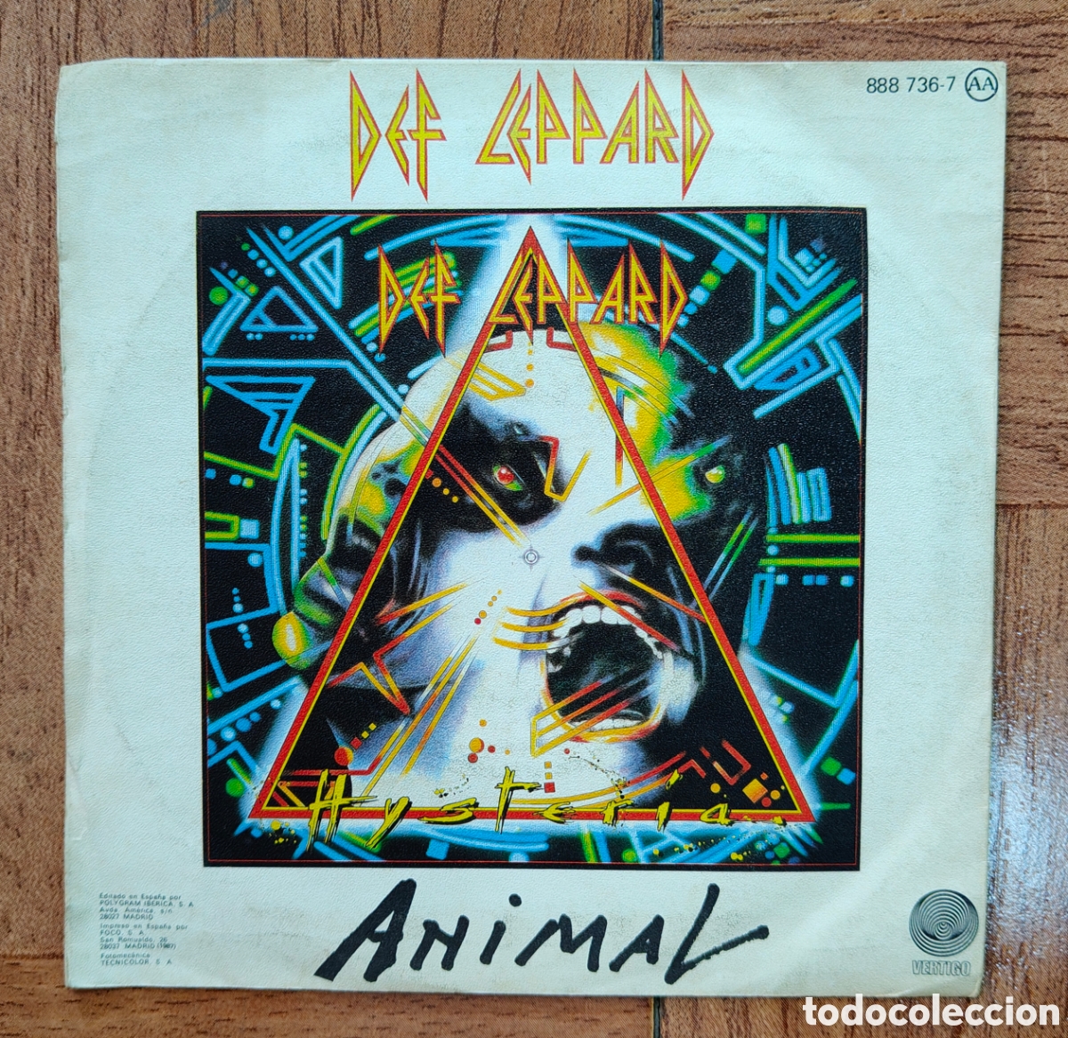 Libros: Animal � Single � Epic � 1987 - Def Leppard - Foto 2