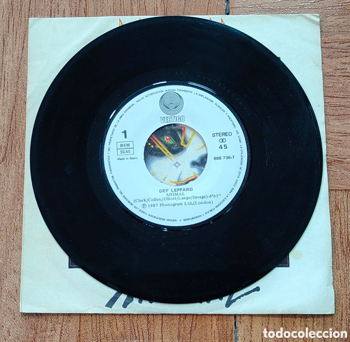 Libros: Animal � Single � Epic � 1987 - Def Leppard - Foto 3