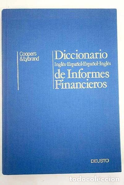 Libros: Diccionario de informes financieros- 9788423407552