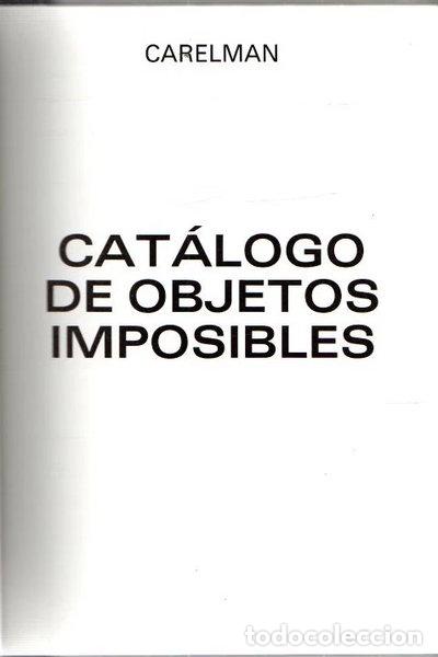 Livres: Cat&aacute;logo de objetos imposibles- 9788487711039