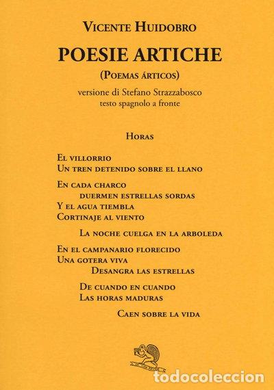 B&uuml;cher: Poesie artiche (Poemas &aacute;rticos)- 9788893462754