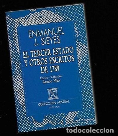Libri di seconda mano: El Tercer Estado y otros escritos de 1789- 9788423919871